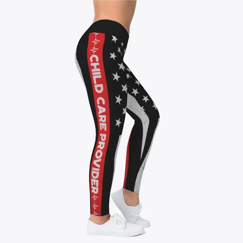 Child Care Provider Flag Legging